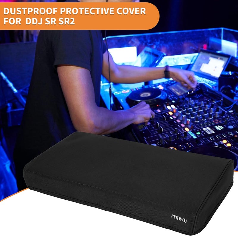 ITHWIU Mixer Protective Cover for DDJ SR SR2 Dustproof & Waterproof Cover 21.7" L X 13" W X 2.5" H, Black - Image 2